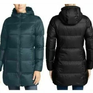 Veste Parka Eddie Bauer Luna Peak Down Pour Femme - Taille L, Noire, Doublée En Duvet